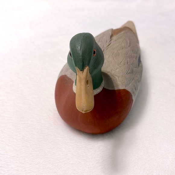 Vintage Craft-Tex Duck Decoy - American Wild Fowl Series 1985 Signed Mallard USA - Picture 3 of 9